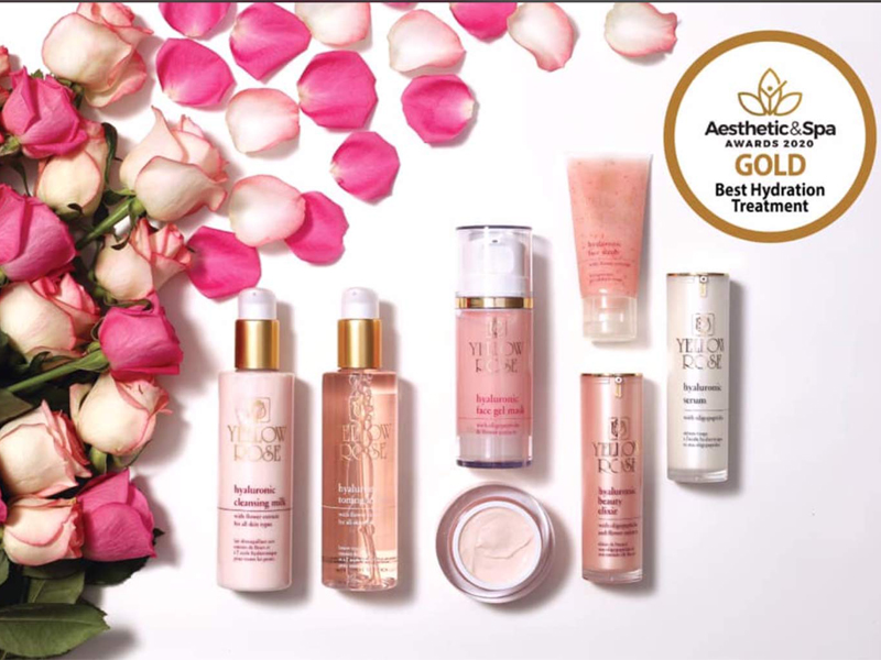 Обладатель титула «Лучшее увлажняющее средство» конкурса Aesthetic & Spa Awards 2020 - YELLOW ROSE PROFESSIONAL COSMETICS Hyaluronic line!